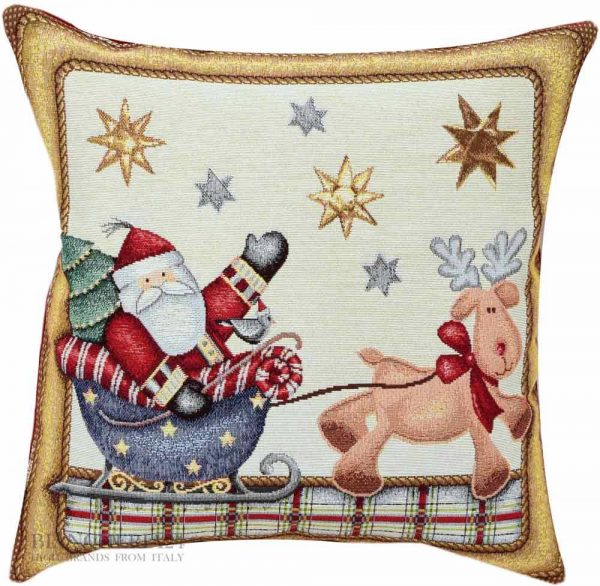 Cuscino arredo babbo natale animato