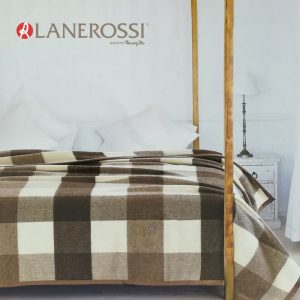 Coperta lanerossi pamela check ambientata