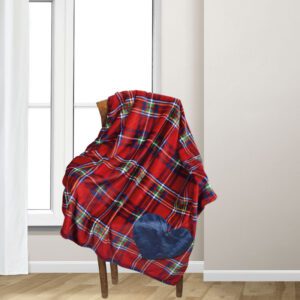 Plaid in pile aiden cuore ambientato