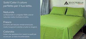 Banner lenzuola solid color verde