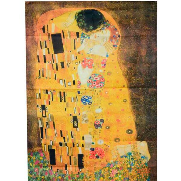 Plaid in microfibra klimt il bacio immagine