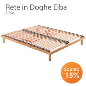 Rete in doghe elba fissa sconto