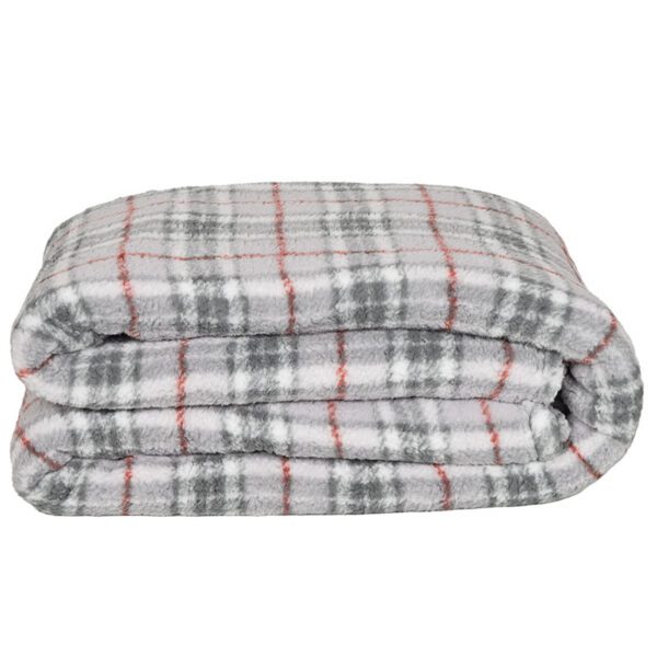 Plaid coperta ginevra grigio