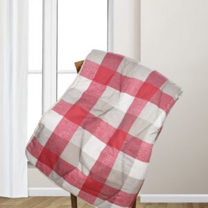 Plaid piumotto scottland quadri rosso ambientato