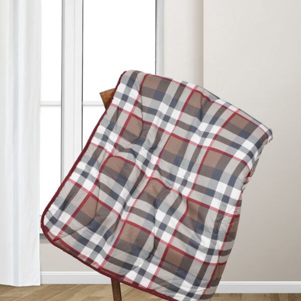 Plaid piumotto scottland rosso ambientato