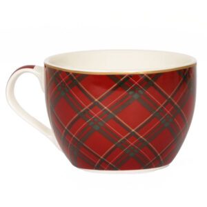 Tazza colazione tartan